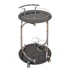 Loftscape Servierwagen Tuzla II - Schwarzglas