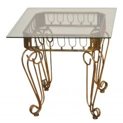 Ridgevalley Beistelltisch Moeda - Antik goldfarben