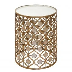 Jack & Alice Beistelltisch Belcum - Antik goldfarben