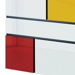 Germania Highboard Ideeus - Schwarz / Mehrfarbig -Wohnzimmermöbel boutique en ligne 1000150554 181213 15491600023 GALLERYIMAGES P000000001000150554