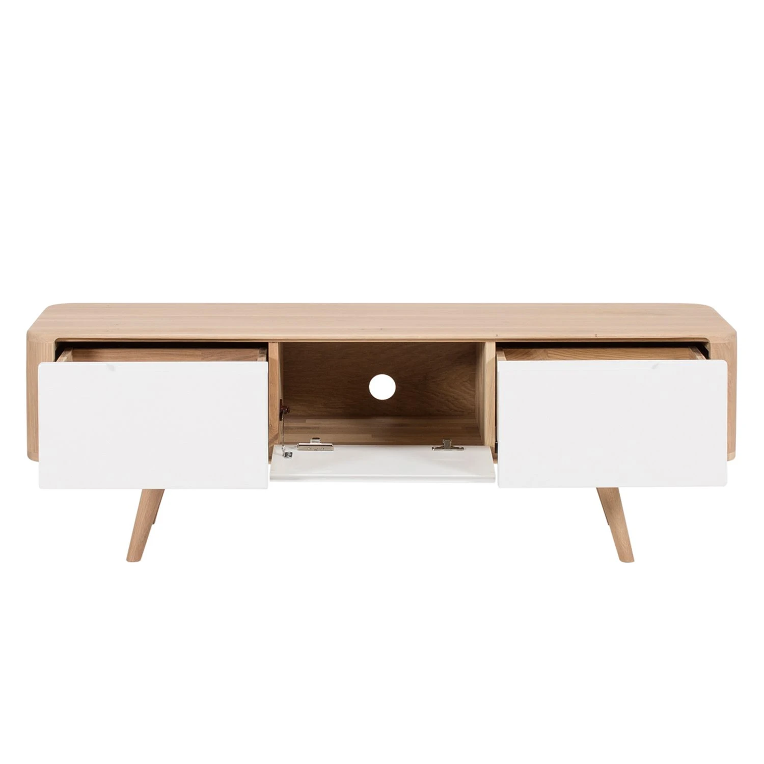 Studio Copenhagen TV-Lowboard Loca V - Wildeiche teilmassiv - Wildeiche hell geölt - Breite: 135 cm - Tiefe: 42 cm 6 Studio Copenhagen TV-Lowboard Loca V - Wildeiche teilmassiv - Wildeiche hell geölt - Breite: 135 cm - Tiefe: 42 cm – Bild 6