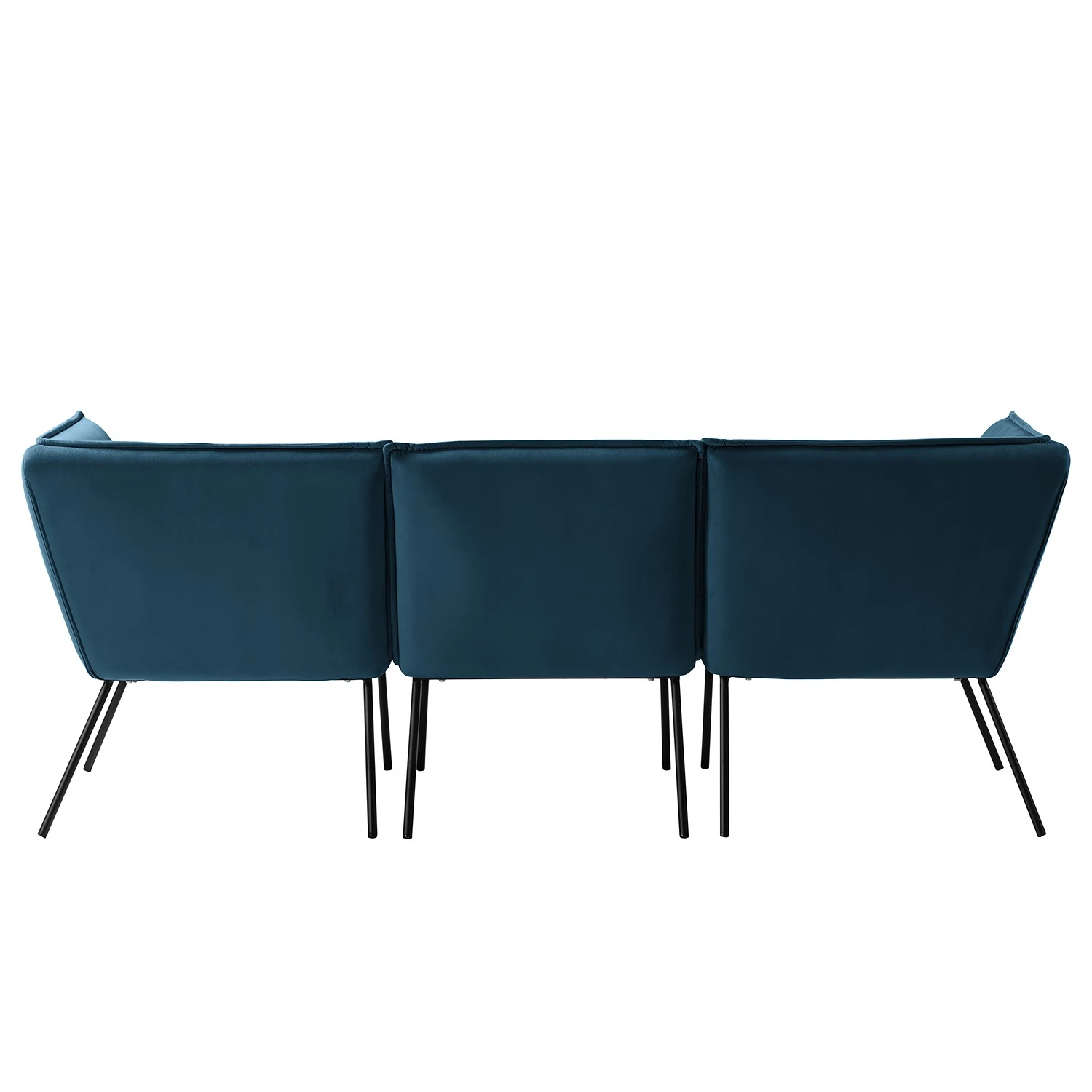 Jack & Alice Sofa Dorado (3-Sitzer) - Samt - Marineblau 7 Jack & Alice Sofa Dorado (3-Sitzer) - Samt - Marineblau – Bild 7