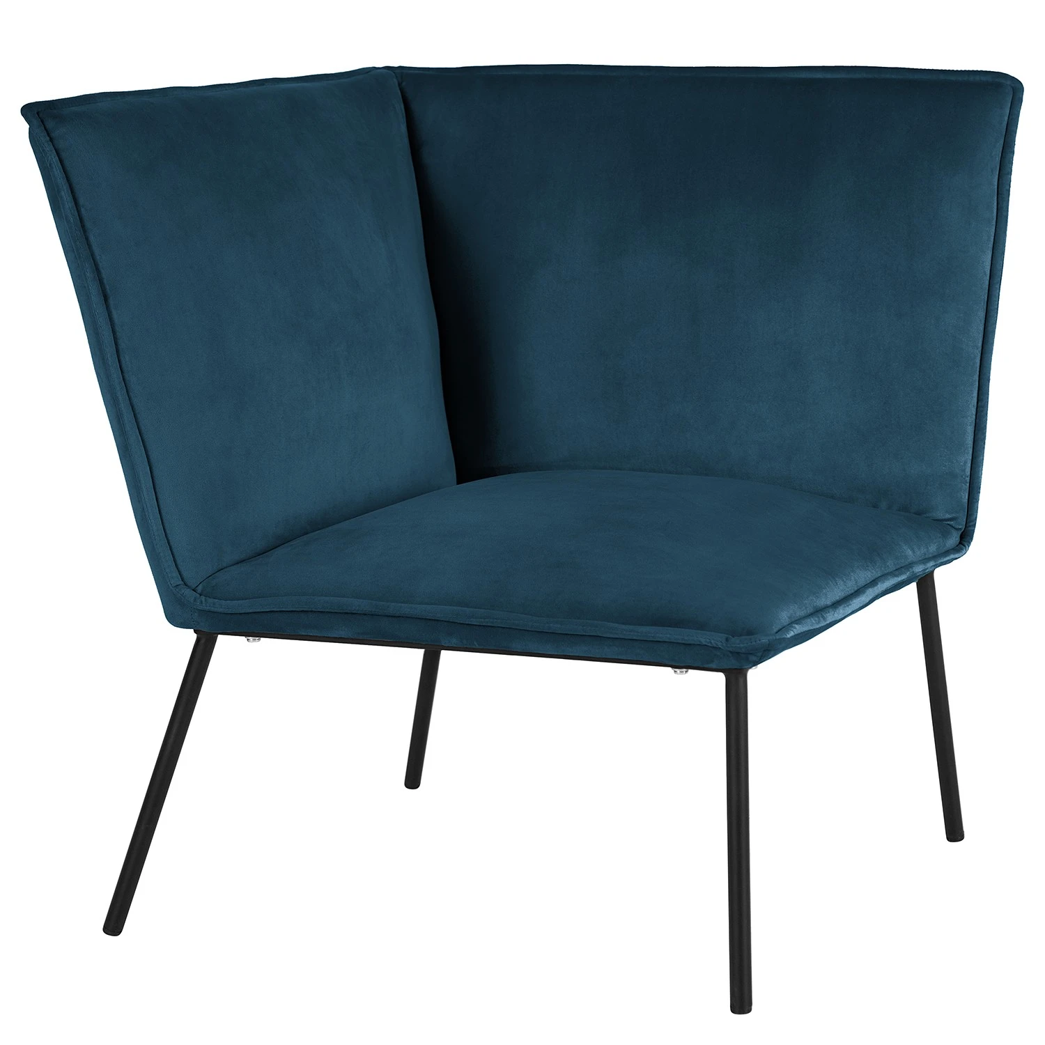 Jack & Alice Sofa Dorado (3-Sitzer) - Samt - Marineblau 3 Jack & Alice Sofa Dorado (3-Sitzer) - Samt - Marineblau – Bild 3