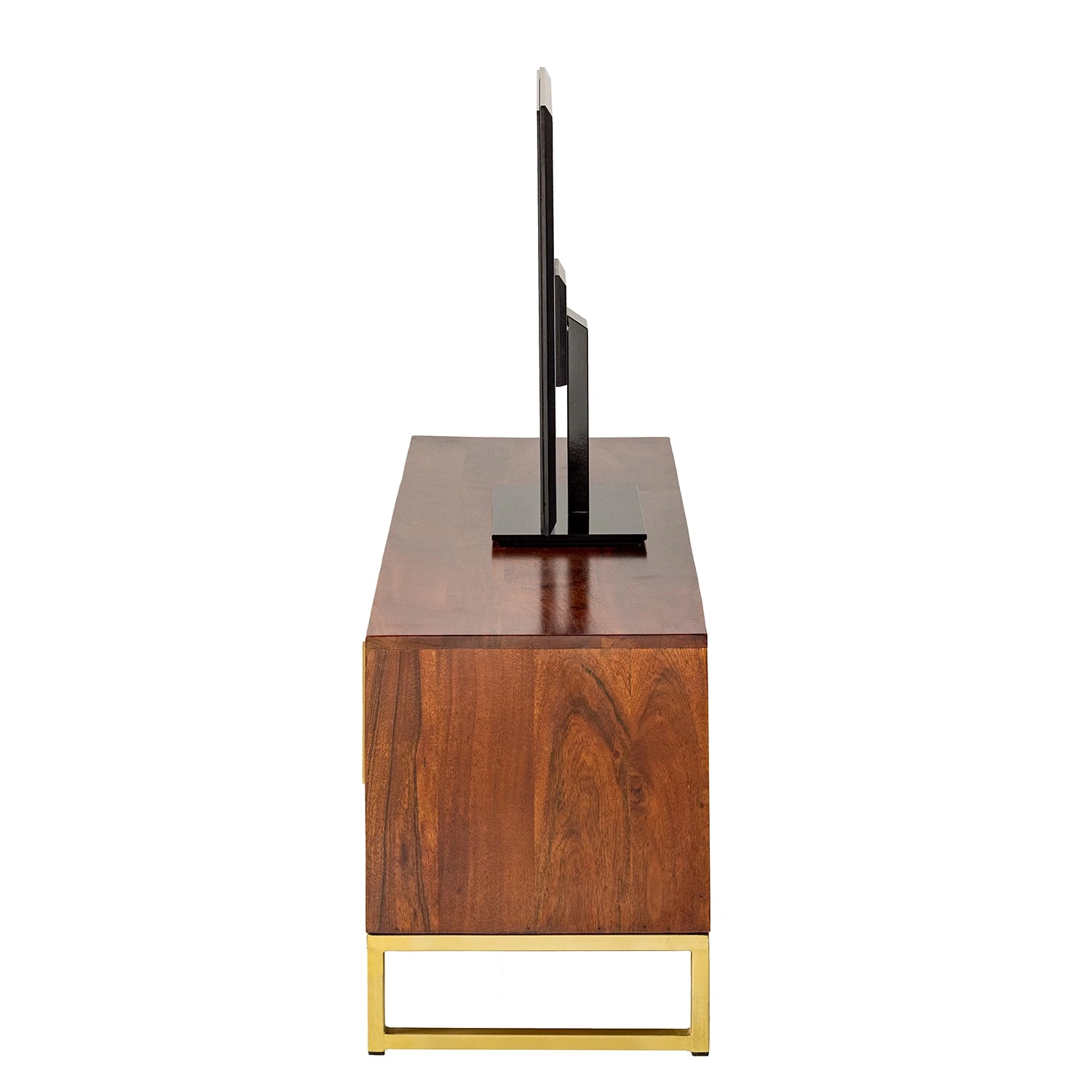 Jack & Alice TV-Lowboard Loga - Akazie massiv / Eisen - Akazie Braun 5 Jack & Alice TV-Lowboard Loga - Akazie massiv / Eisen - Akazie Braun – Bild 5