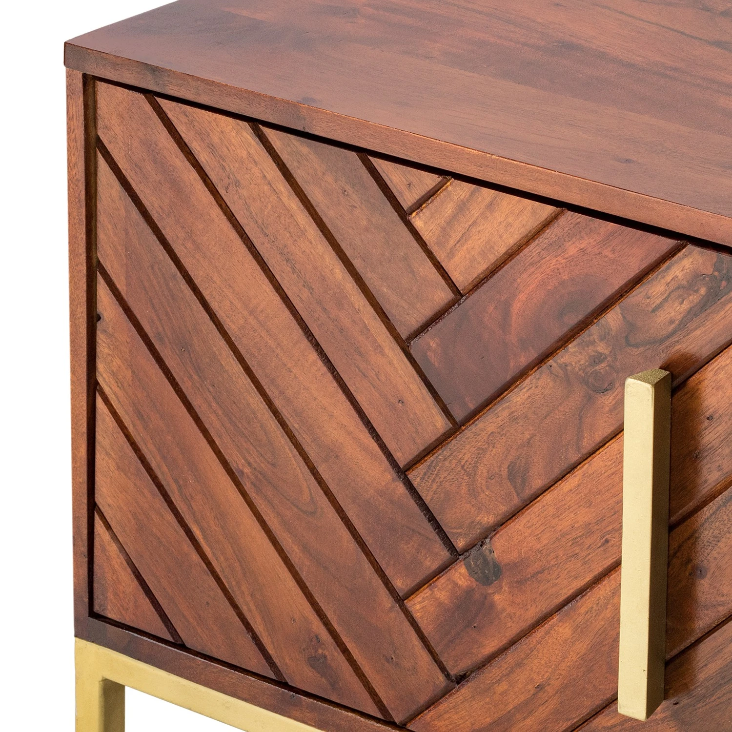 Jack & Alice TV-Lowboard Loga - Akazie massiv / Eisen - Akazie Braun 8 Jack & Alice TV-Lowboard Loga - Akazie massiv / Eisen - Akazie Braun – Bild 8