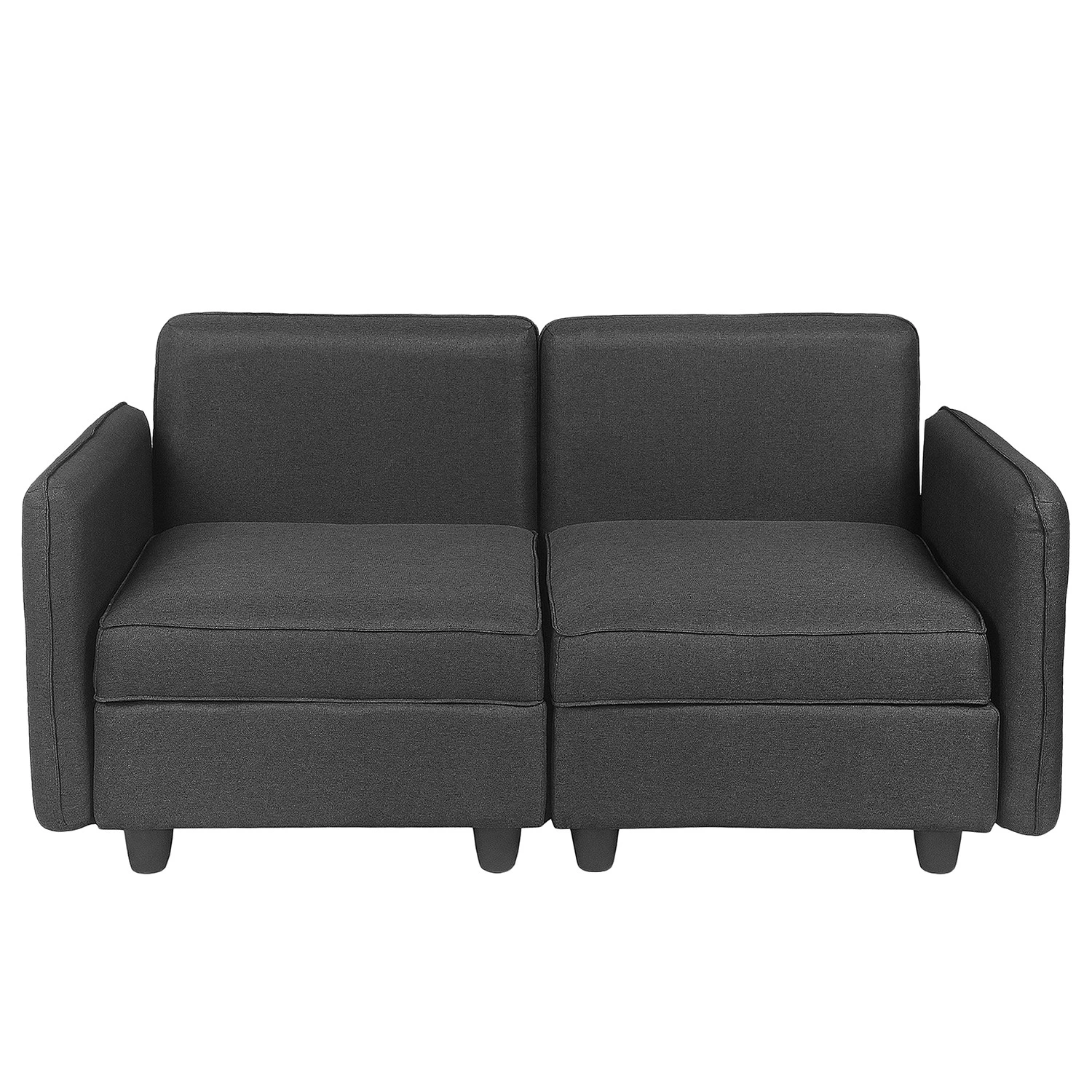 Fredriks Sofa Lavara I (2-Sitzer) - Webstoff - Dunkelgrau 4 Fredriks Sofa Lavara I (2-Sitzer) - Webstoff - Dunkelgrau – Bild 4