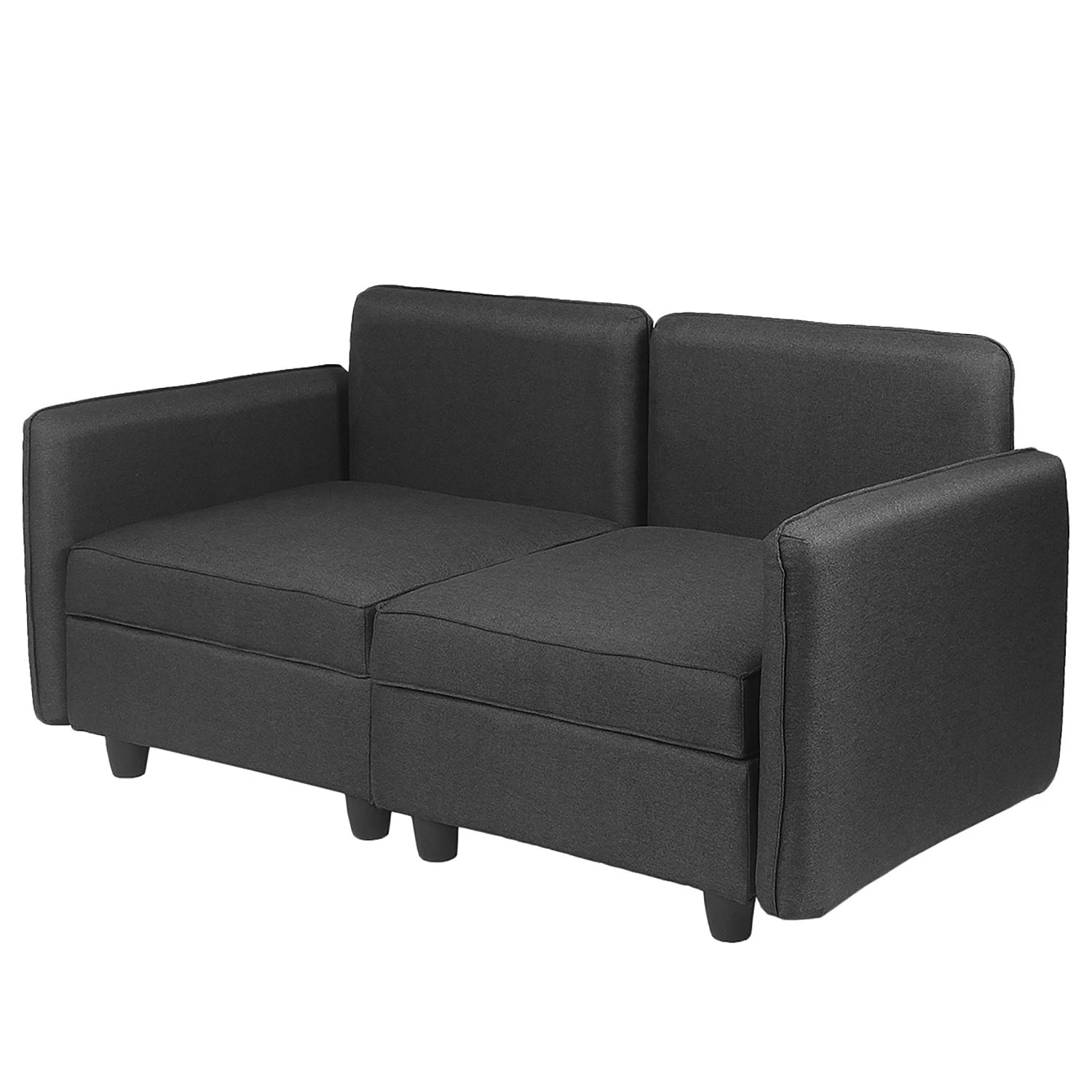Fredriks Sofa Lavara I (2-Sitzer) - Webstoff - Dunkelgrau 6 Fredriks Sofa Lavara I (2-Sitzer) - Webstoff - Dunkelgrau – Bild 6