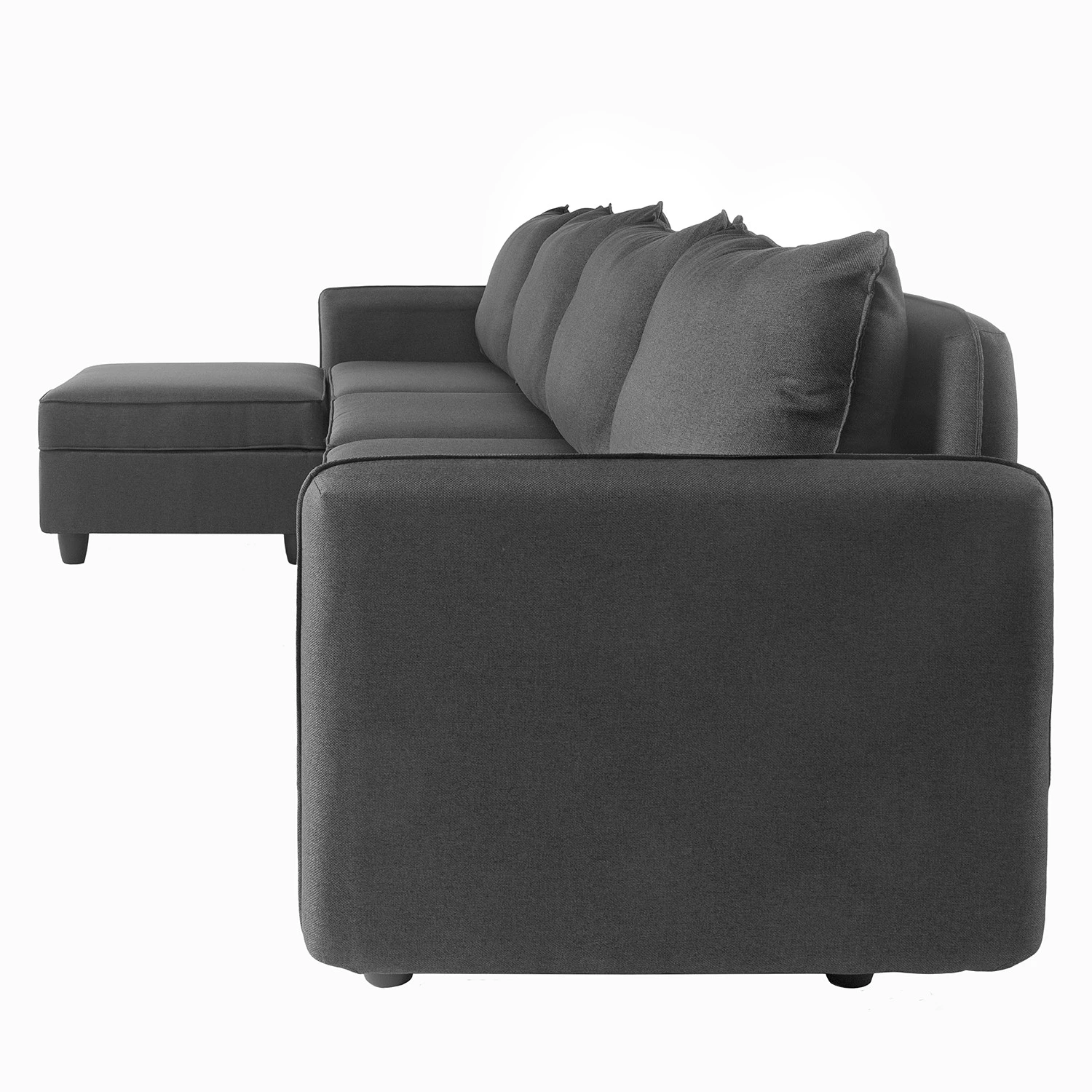 Fredriks Ecksofa Lavara III - Webstoff - Dunkelgrau 5 Fredriks Ecksofa Lavara III - Webstoff - Dunkelgrau – Bild 5
