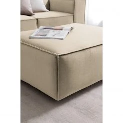 Polsterhocker Kinx III - Samt - Samt Shyla: Beige -Wohnzimmermöbel boutique en ligne 1000155641 210323 15122000276 DETAILS P000000001000155641