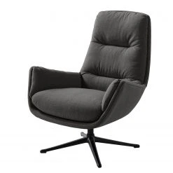 Studio Copenhagen Sessel Garbo III - Webstoff - Webstoff Milan: Anthrazit - Schwarz