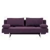 Chillout by Franz Fertig Schlafsofa Goran - Webstoff - Dunkellila - Ohne Hocker