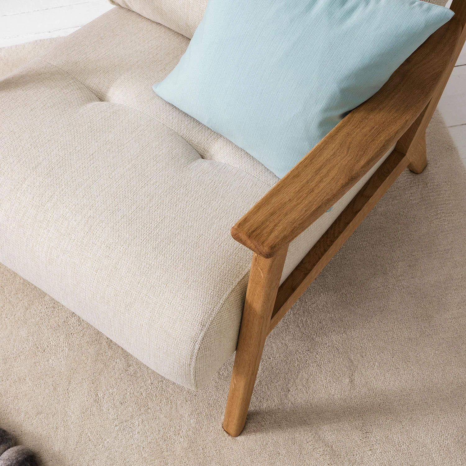 Studio Copenhagen Sessel TIMON - Webstoff Saia: Beige 11 Studio Copenhagen Sessel TIMON - Webstoff Saia: Beige – Bild 11