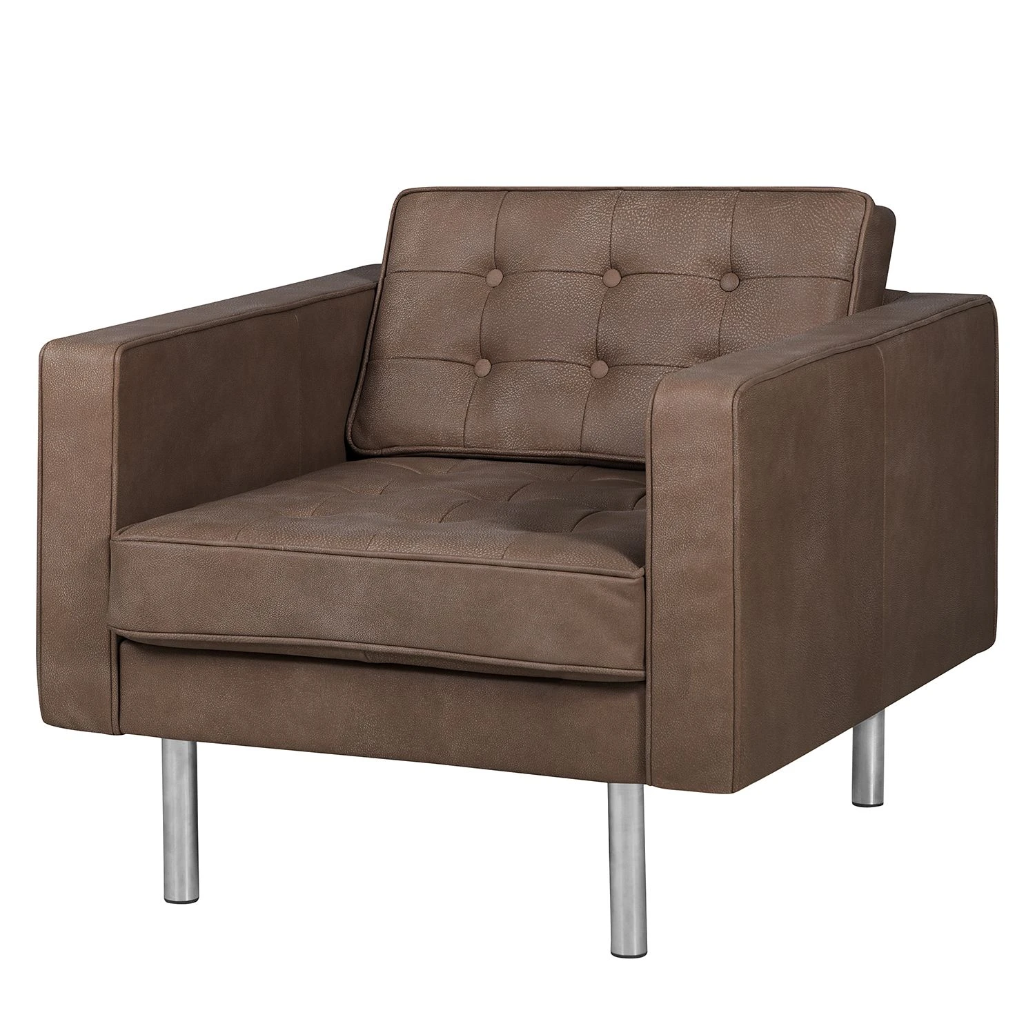 Fredriks Sessel Chelsea IV - Echtleder - Echtleder Custo: Dunkelbraun - Zylinder 1 Fredriks Sessel Chelsea IV - Echtleder - Echtleder Custo: Dunkelbraun - Zylinder