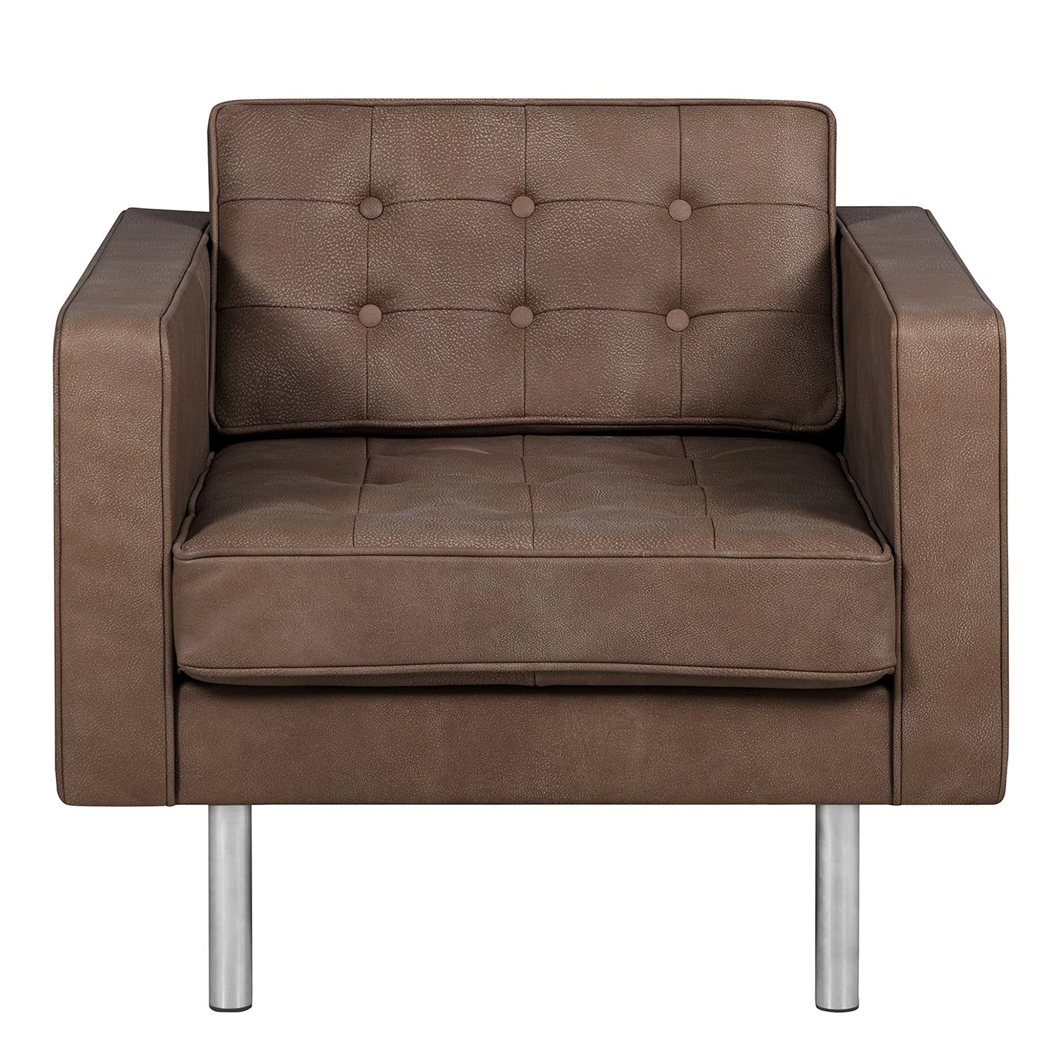 Fredriks Sessel Chelsea IV - Echtleder - Echtleder Custo: Dunkelbraun - Zylinder 3 Fredriks Sessel Chelsea IV - Echtleder - Echtleder Custo: Dunkelbraun - Zylinder – Bild 3