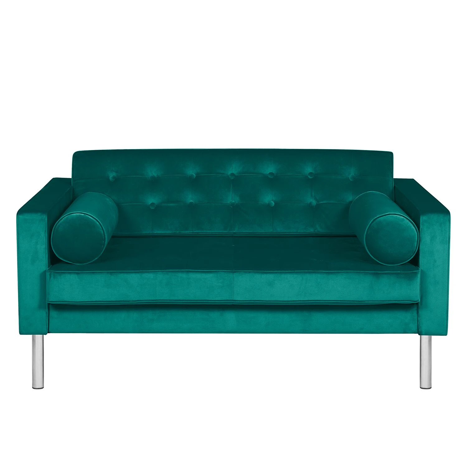 Fredriks Sofa Chelsea III (2-Sitzer) - Microfaser - Stoff Tond: Petrol - Zylinder 3 Fredriks Sofa Chelsea III (2-Sitzer) - Microfaser - Stoff Tond: Petrol - Zylinder – Bild 3
