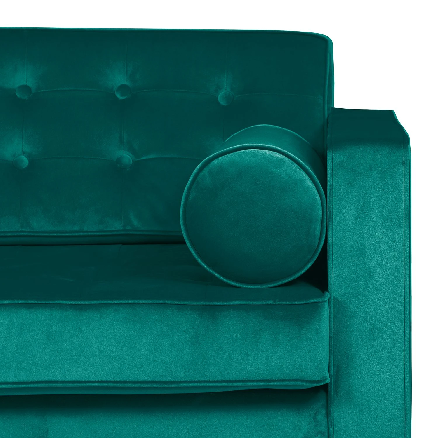 Fredriks Sofa Chelsea III (2-Sitzer) - Microfaser - Stoff Tond: Petrol - Zylinder 5 Fredriks Sofa Chelsea III (2-Sitzer) - Microfaser - Stoff Tond: Petrol - Zylinder – Bild 5