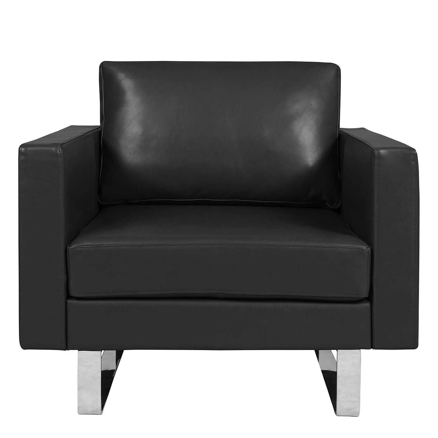 Fredriks Sessel Portobello IV - Echtleder - Echtleder Lasde: Schwarz - Kufen 2 Fredriks Sessel Portobello IV - Echtleder - Echtleder Lasde: Schwarz - Kufen – Bild 2