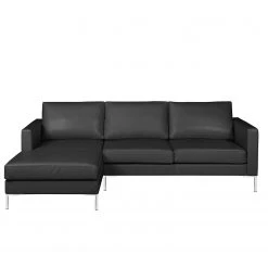 Fredriks Ecksofa Portobello IV - Echtleder - Echtleder Lasde: Schwarz - Breite: 207 cm - Longchair davorstehend links -Wohnzimmermöbel boutique en ligne 1000156763 190215 13004802114 GALLERYIMAGES P000000001000156763