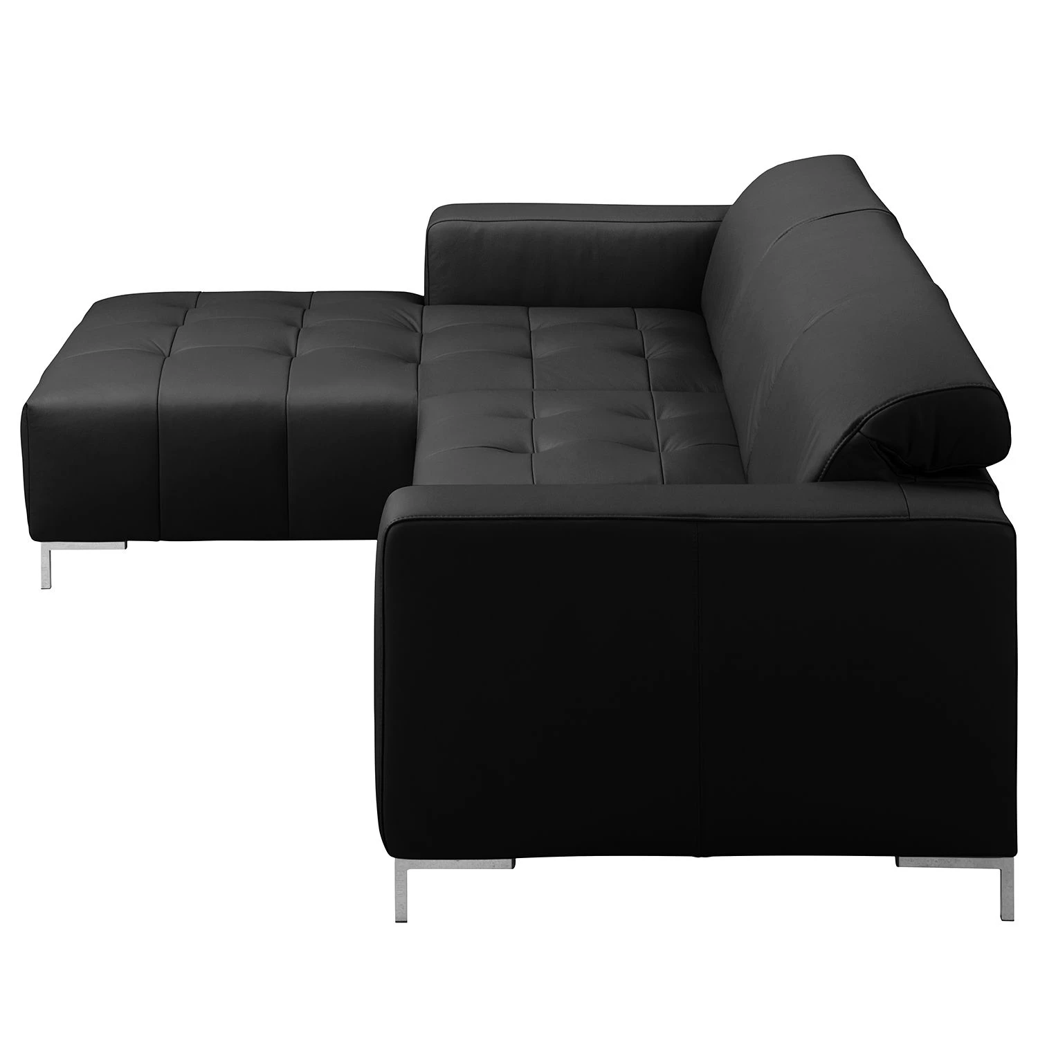 Fredriks Ecksofa Graide I - Echtleder - Schwarz - Longchair davorstehend links - Keine Funktion 4 Fredriks Ecksofa Graide I - Echtleder - Schwarz - Longchair davorstehend links - Keine Funktion – Bild 4