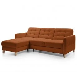 Loftscape Ecksofa Princesa - Echtleder - Cognac - Schlaffunktion - Bettkasten