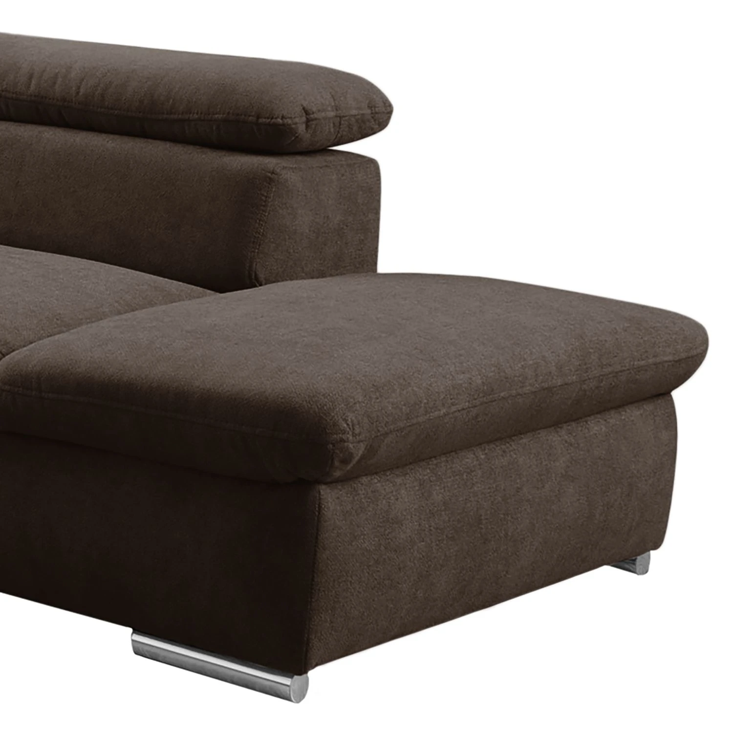Loftscape Ecksofa Glenaire I - Strukturstoff - Dunkelbraun - Ottomane davorstehend rechts - Keine Funktion 7 Loftscape Ecksofa Glenaire I - Strukturstoff - Dunkelbraun - Ottomane davorstehend rechts - Keine Funktion – Bild 7