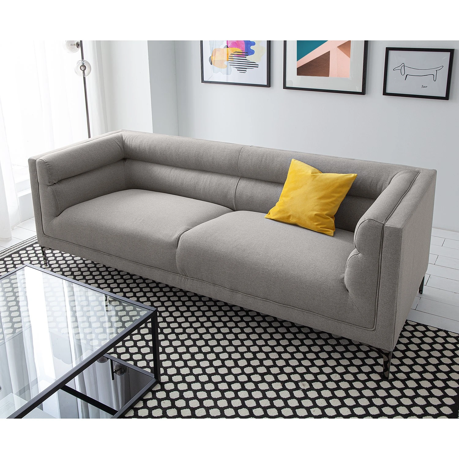 Fredriks Sofa Surfside (3-Sitzer) - Webstoff - Hellgrau 4 Fredriks Sofa Surfside (3-Sitzer) - Webstoff - Hellgrau – Bild 4