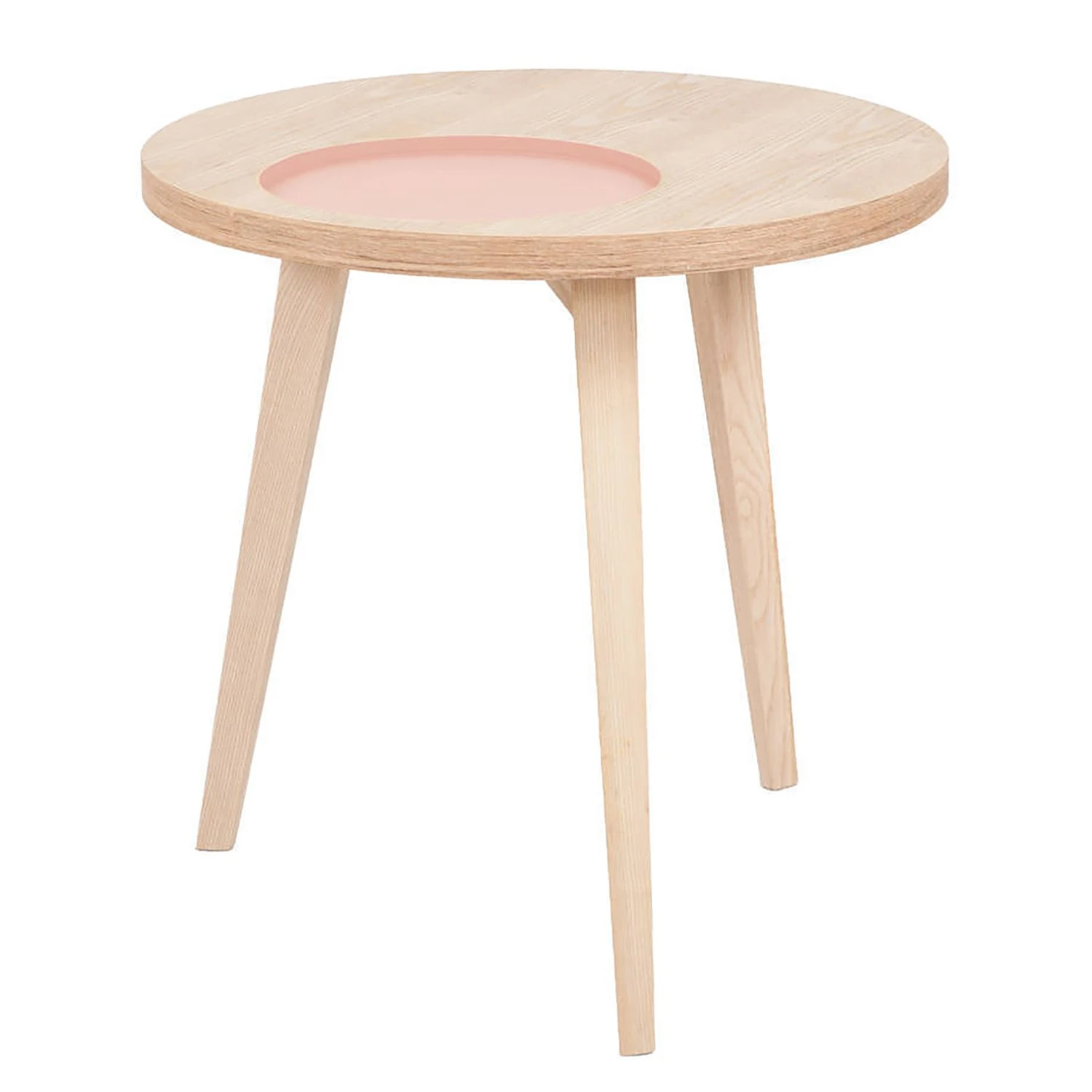 Kayoom Beistelltisch Addison - Esche teilmassiv - Pastellapricot 1 Kayoom Beistelltisch Addison - Esche teilmassiv - Pastellapricot