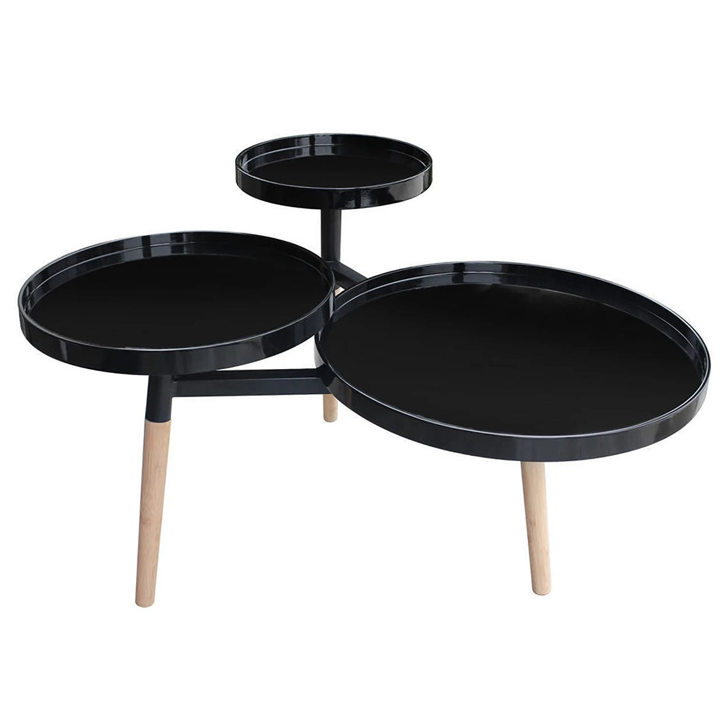 Kayoom Beistelltisch Butler I - Bambus teilmassiv - Schwarz 3 Kayoom Beistelltisch Butler I - Bambus teilmassiv - Schwarz – Bild 3