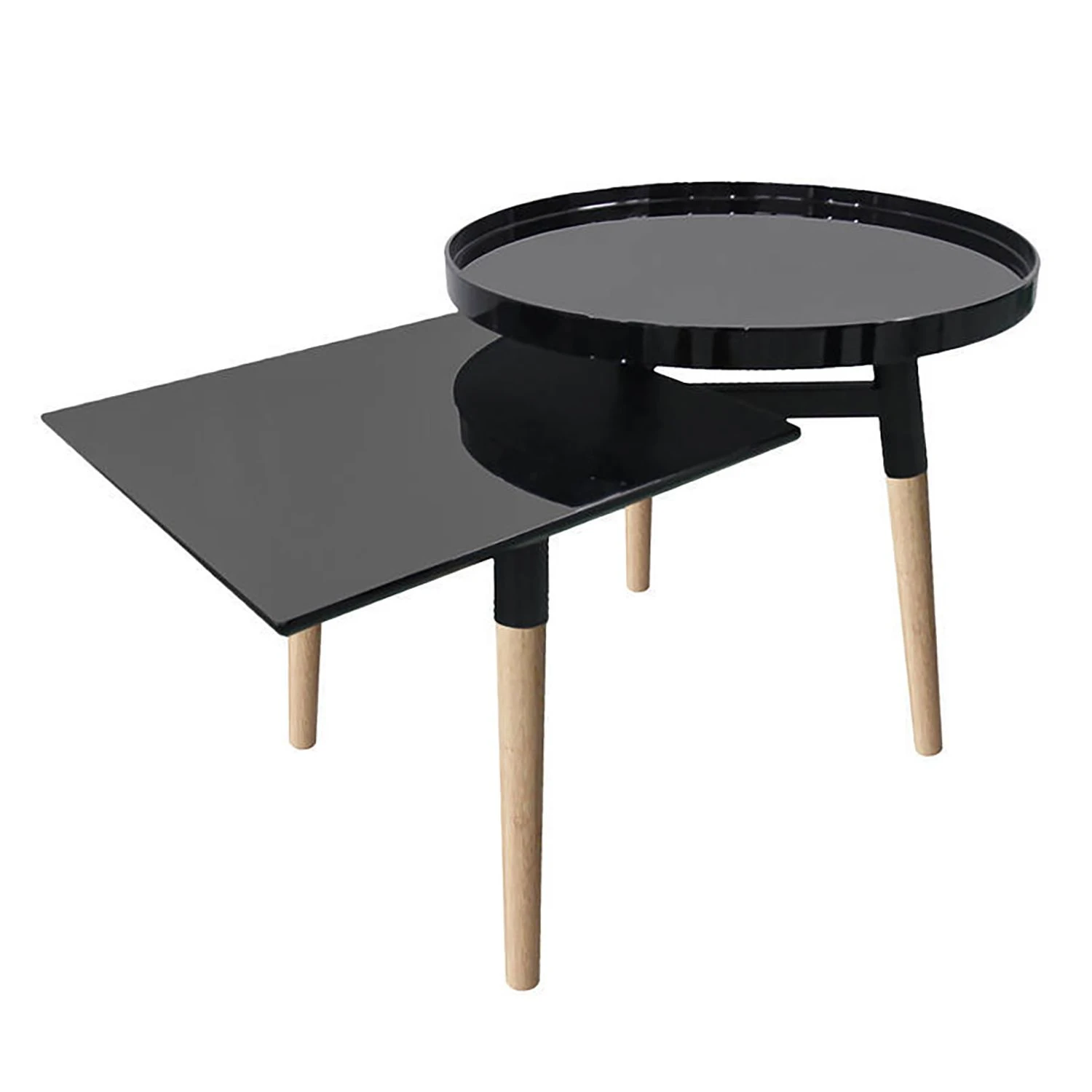 Kayoom Beistelltisch Butler II - Bambus teilmassiv - Schwarz 1 Kayoom Beistelltisch Butler II - Bambus teilmassiv - Schwarz