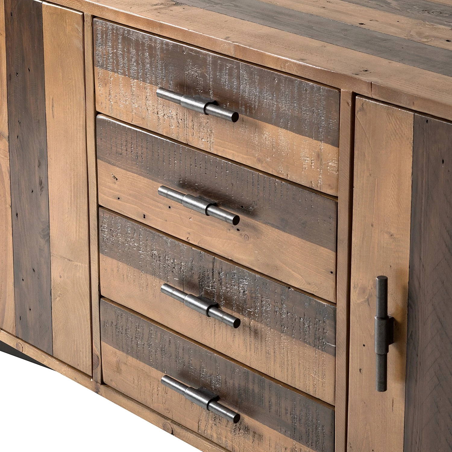 Ars manufacti Sideboard Tamati II - Pinie massiv / Eisen - Pinie / Schwarz 17 Ars manufacti Sideboard Tamati II - Pinie massiv / Eisen - Pinie / Schwarz – Bild 17