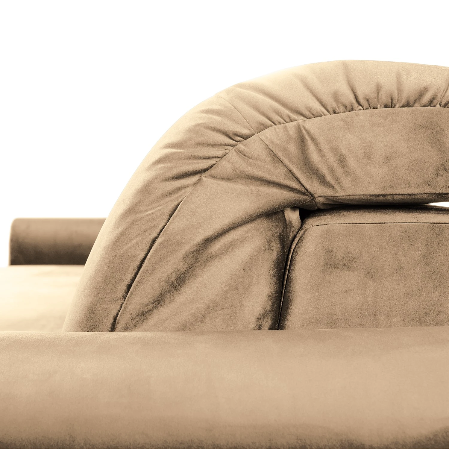 Jack & Alice Ecksofa Malter - Samt - Beige - Longchair davorstehend rechts 11 Jack & Alice Ecksofa Malter - Samt - Beige - Longchair davorstehend rechts – Bild 11