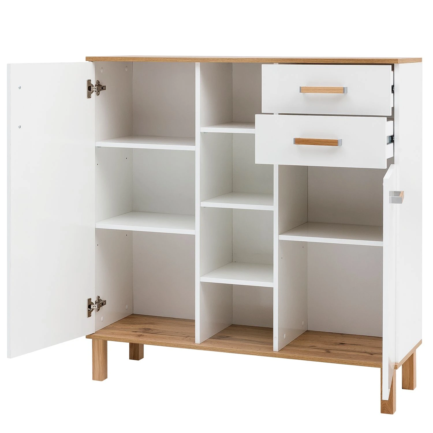 Schildmeyer Kommode Padua - Weiß / Eiche 3 Schildmeyer Kommode Padua - Weiß / Eiche – Bild 3