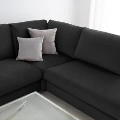 Jack & Alice Ecksofa Baitz I - Samt Krysia: Dunkelgrau - Ottomane davorstehend links 34 Jack & Alice Ecksofa Baitz I - Samt Krysia: Dunkelgrau - Ottomane davorstehend links -Wohnzimmermöbel boutique en ligne 1000166895 220601 100 DETAILS P000000001000166895