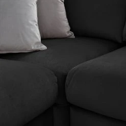 Jack & Alice Ecksofa Baitz I - Samt Krysia: Dunkelgrau - Ottomane davorstehend links 37 Jack & Alice Ecksofa Baitz I - Samt Krysia: Dunkelgrau - Ottomane davorstehend links -Wohnzimmermöbel boutique en ligne 1000166895 220601 130 DETAILS P000000001000166895