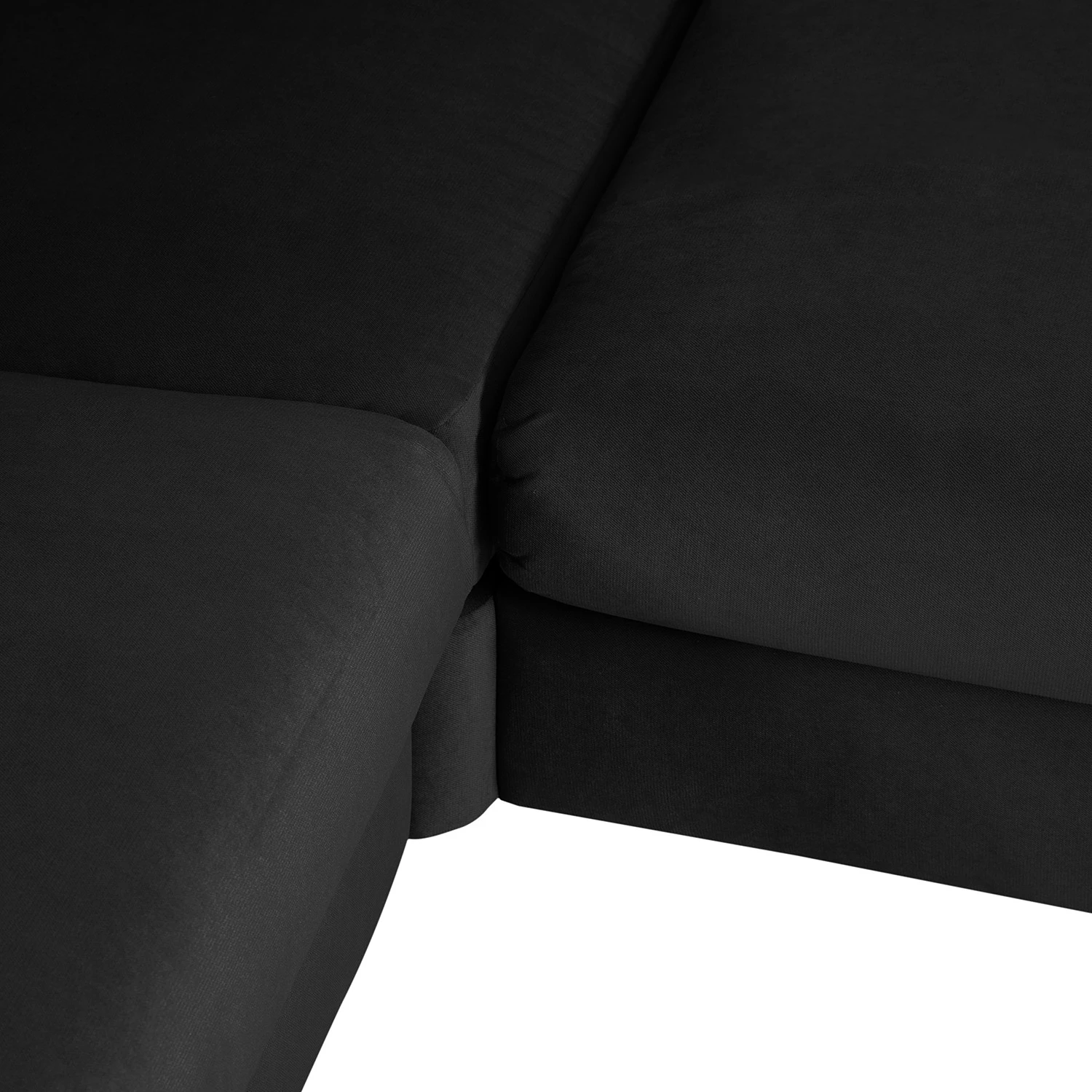 Jack & Alice Ecksofa Baitz I - Samt Krysia: Dunkelgrau - Ottomane davorstehend links 21 Jack & Alice Ecksofa Baitz I - Samt Krysia: Dunkelgrau - Ottomane davorstehend links – Bild 21