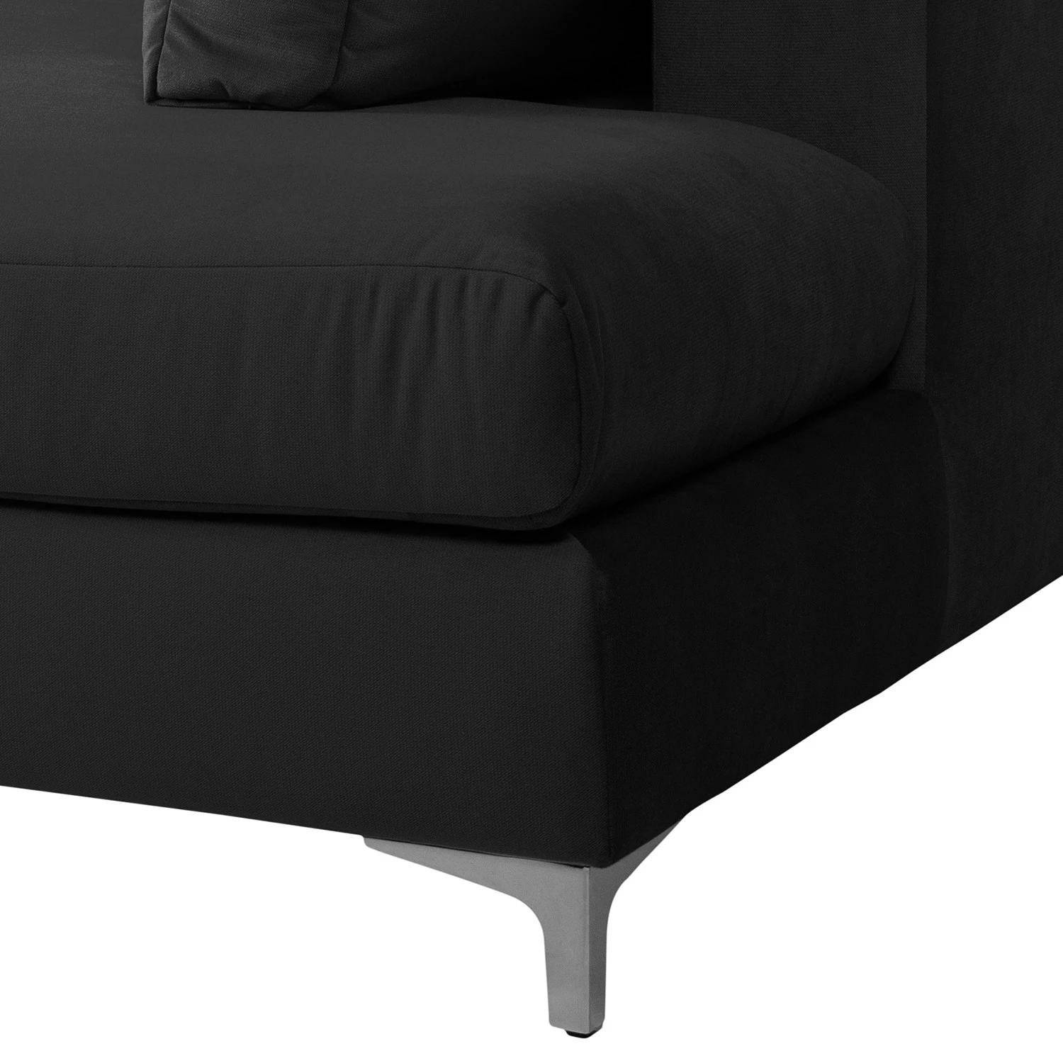 Jack & Alice Ecksofa Baitz I - Samt Krysia: Dunkelgrau - Ottomane davorstehend links 24 Jack & Alice Ecksofa Baitz I - Samt Krysia: Dunkelgrau - Ottomane davorstehend links – Bild 24