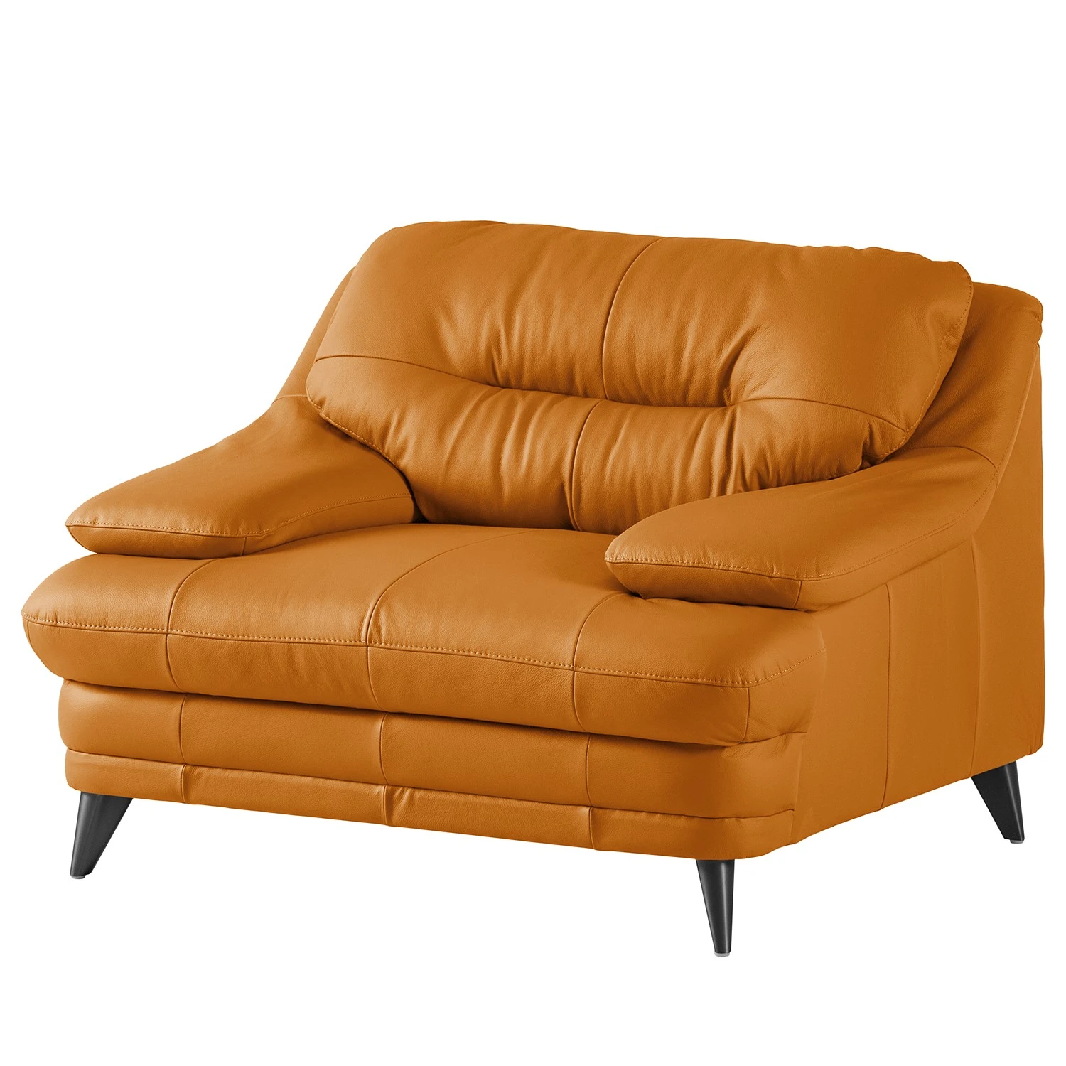 Fredriks Sessel Lutz II - Echtleder - Goldbraun 1 Fredriks Sessel Lutz II - Echtleder - Goldbraun