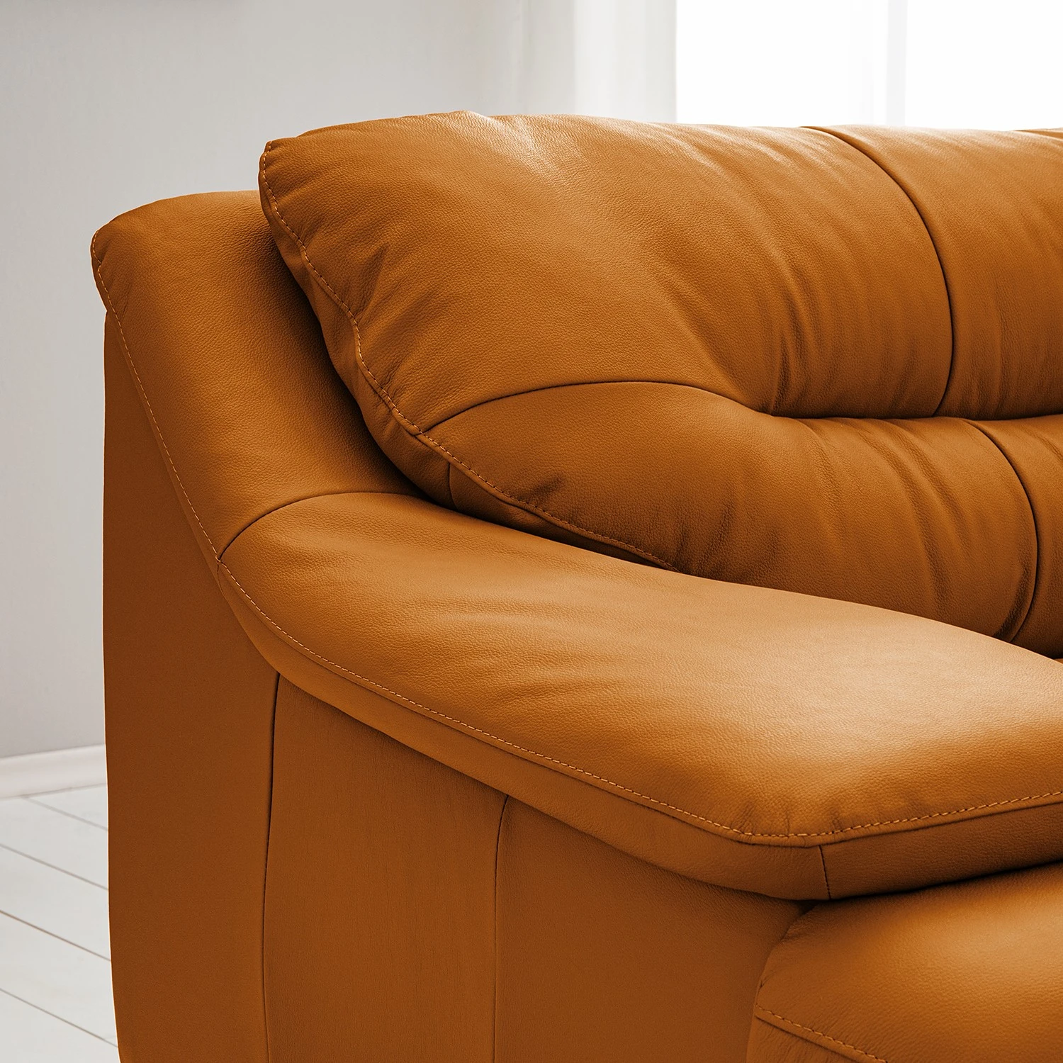 Fredriks Sessel Lutz II - Echtleder - Goldbraun 10 Fredriks Sessel Lutz II - Echtleder - Goldbraun – Bild 10