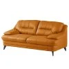 Fredriks Sofa Lutz II (2-Sitzer) - Echtleder - Goldbraun