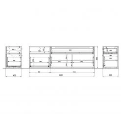 Germania Wohnwand Coruna II (2-teilig) - Weiß / Eiche Grandson Dekor -Wohnzimmermöbel boutique en ligne 1000168947 190403 11354000124 GALLERYIMAGES P000000001000168947