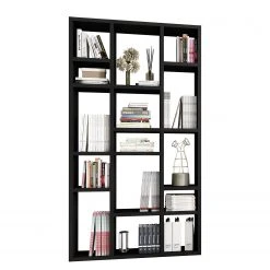 Loftscape Bücherregal Emporior IV - Eiche Schwarzbraun Dekor - Breite: 120 cm
