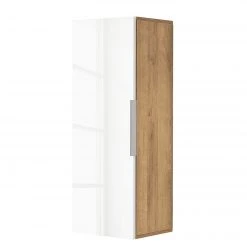 Maja Möbel Hängeschrank Shino II - Glas Weiß / Eiche Riviera Dekor