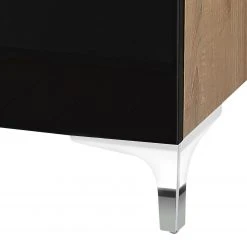 Maja Möbel Sideboard Shino IV - Glas Schwarz / Eiche Riviera Dekor -Wohnzimmermöbel boutique en ligne 1000170641 190418 12394200186 GALLERYIMAGES P000000001000170641