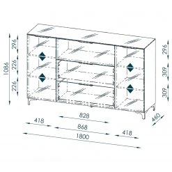 Maja Möbel Sideboard Shino IV - Glas Weiß / Weiß 12 Maja Möbel Sideboard Shino IV - Glas Weiß / Weiß -Wohnzimmermöbel boutique en ligne 1000170646 190418 12394300204 GALLERYIMAGES P000000001000170646