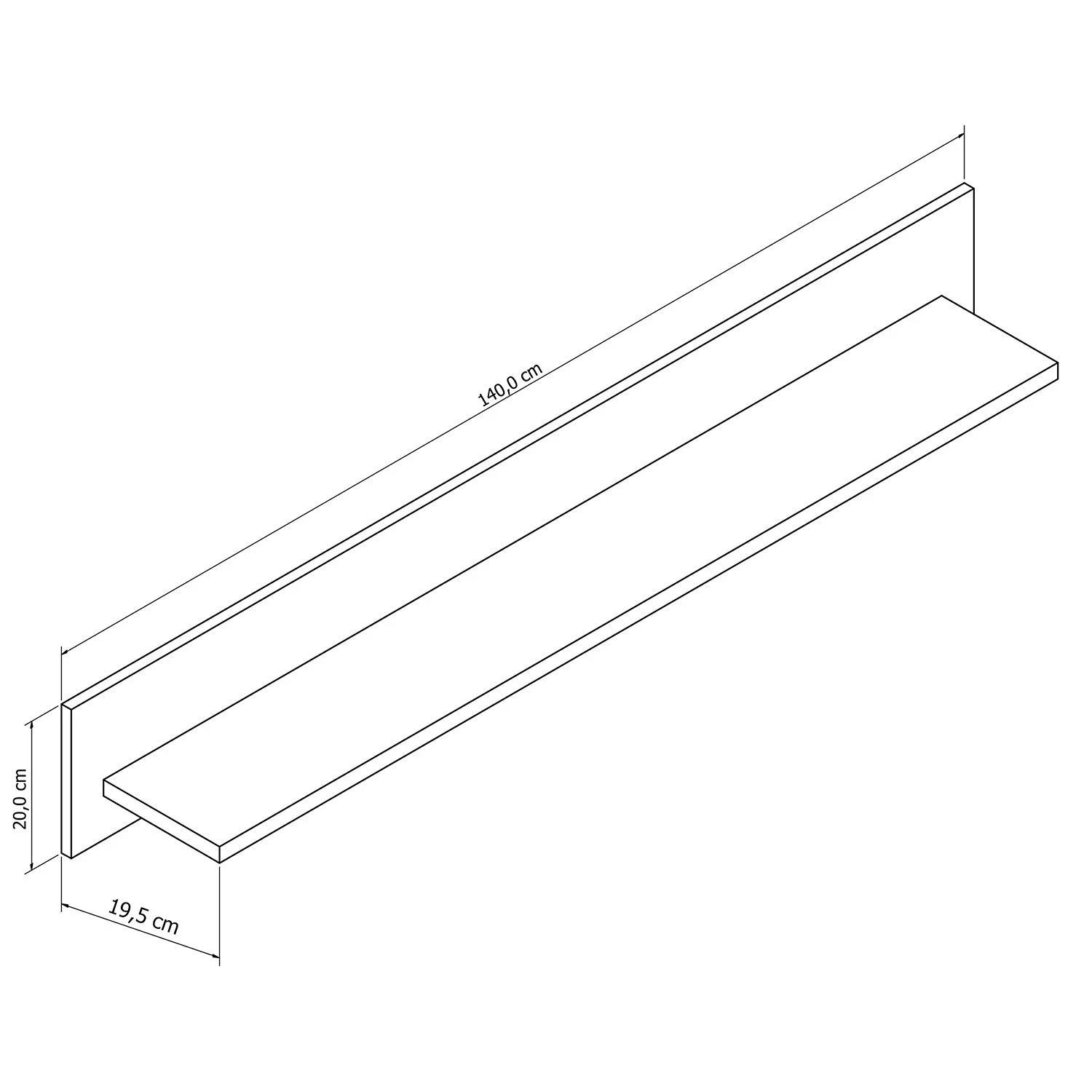 Loftscape Wandboard Charnocks - Weiß - Breite: 140 cm 3 Loftscape Wandboard Charnocks - Weiß - Breite: 140 cm – Bild 3