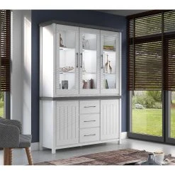 Ridgevalley Buffet Touros - Kiefer massiv - Kiefer Weiß / Grau 11 Ridgevalley Buffet Touros - Kiefer massiv - Kiefer Weiß / Grau -Wohnzimmermöbel boutique en ligne 1000171357 190424 07580500293 MOOD GALLERYIMAGES P000000001000171357 mood