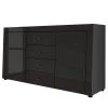 Loftscape Sideboard Moitin - Hochglanz Schwarz / Schwarz