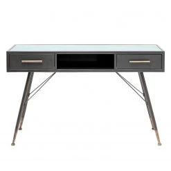 Kare Design Konsolentisch La Gomera - Glas / Stahl - Schwarz / Gold -Wohnzimmermöbel boutique en ligne 1000172867 190429 08142400319 GALLERYIMAGES P000000001000172867