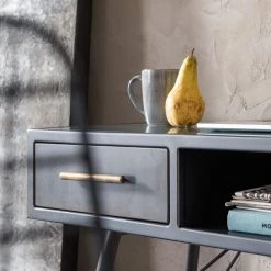 Kare Design Konsolentisch La Gomera - Glas / Stahl - Schwarz / Gold -Wohnzimmermöbel boutique en ligne 1000172867 190429 08142500324 GALLERYIMAGES P000000001000172867