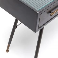 Kare Design Konsolentisch La Gomera - Glas / Stahl - Schwarz / Gold -Wohnzimmermöbel boutique en ligne 1000172867 190429 08142500327 GALLERYIMAGES P000000001000172867